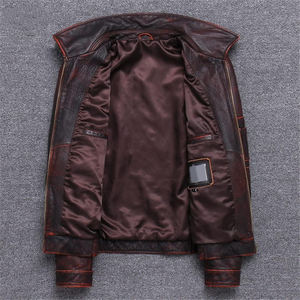 Veste en cuir élégante pour homme, matière de haute qualité, coupe confortable pour un usage quotidien, les voyages et la mode en plein air - Product Image 3