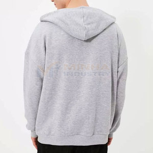 Sudadera con Capucha Extra Grande con Cierre, Corte Holgado, Estilo Urbano Unisex, Ropa Casual Transpirable - Product Image 5