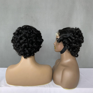 Hot Selling 4x4 Lace Spring Curl <b>Wig</b>, SDD Human Hair <b>Wigs</b>, For <b>Black</b> Women, Soft Elastic Spring Coils - Product Image 3