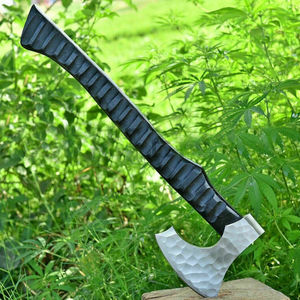 Custom Handmade Industrial High Carbon Steel <b>Viking</b> Hatchet Steel Handle Leather Sheath 1.5kg Camping Daily Outdoor Survival Use - Product Image 1