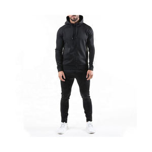2023 survêtement à fermeture éclair avec logo personnalisé pour hommes survêtement de jogging tissé respirant de haute qualité survêtement décontracté hiver plaine Jogging survêtement - Product Image 3