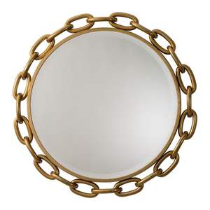 Metal <b>Chain</b> Frame Latest Wall <b>Mirror</b> Home Interior Decorative <b>Mirror</b> Gold Finished High Quality Wall Vanity <b>Mirror</b> by TCD - Product Image 1