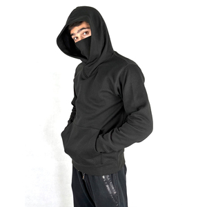 Sudadera con Capucha de Ganchillo de Moda, Capucha con Máscara de Doble Capa, Primavera, Tejido Grueso, Talla Grande, Personalizada para Hombre, Venta al por Mayor, Cómoda - Product Image 5
