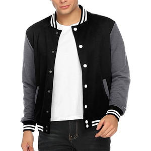 Nouveau Blouson de baseball en cuir avec logo brodé Veste universitaire en cuir unisexe téléchargé par Dress Sports - Product Image 1