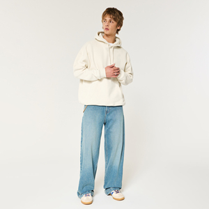 Sudadera con capucha resistente personalizada OEM al por mayor, jersey de estilo informal con hombros caídos para hombre, Sudadera con capucha polar con estampado de burbujas de algodón - Product Image 2