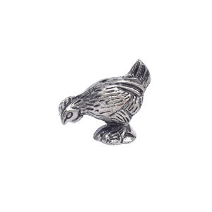 Porte-bâton d'encens de poule en laiton argenté fabriqué à la main en gros pour la décoration de la chambre Pooja VIH-80-cadeau - Product Image 1