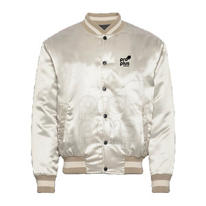 Chaqueta Casual Elegante para Hombre, de Satén, con Cuello Alto, Logotipo Frontal, Secado Rápido, Ecológica, Ligera, para Invierno - Product Image 1