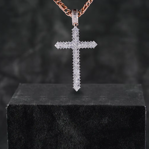 VVS Moissanite Diamond <b>Sterling</b> <b>Silver</b> 925 Fashion Luxury <b>Cross</b> Fine Jewelry D Color Hip Hop <b>Pendant</b> for men women - Product Image 2