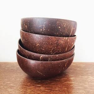 Natural <b>Coconut</b> Wood <b>Bowls</b> for Food Serving & Tableware - Product Image 1
