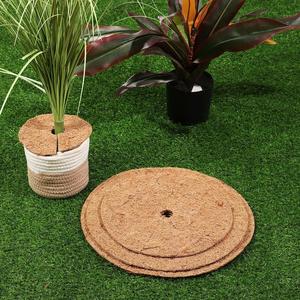 Organic Round Tree Protecting Rings Weed Prevention Control <strong>Coconut</strong> Coir <strong>Fiber</strong> <strong>Mat</strong> Ready for Export Wholesale - Product Image 5
