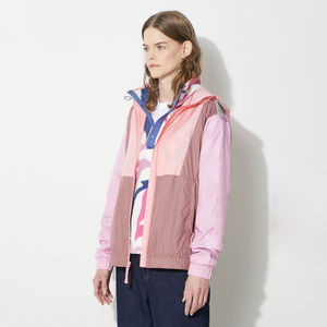 Chaqueta Cortavientos de Poliéster Estampada Transpirable Personalizada para Mujer al por Mayor con Hombros Caídos y Diseño Sostenible - Product Image 4