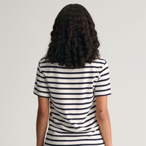 เสื้อยืดลายทางนุ่มสบายสำหรับผู้หญิง-นุ่มคุณภาพสูงและเหมาะสำหรับชุดลำลองและกิจกรรมประจำวัน - Product Image 3