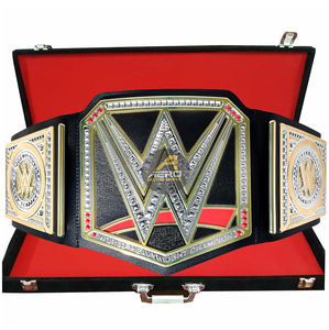 Custom Made Cowhide Leather Alloy Buckle WWW World <b>Wrestling</b> Federation Championship <b>Belts</b>-Luxury Customized Size & Color - Product Image 1
