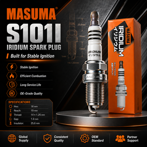 หัวเทียนอิริเดียม S101I <span class=keywords><strong>MASUMA</strong></span> ยอดขายดีที่สุด ประสิทธิภาพสูง สำหรับเครื่องยนต์รถยนต์ญี่ปุ่นและตลาดซ่อมรถยนต์ - Product Image 1