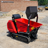 Rhinoceros XN800 Mini-Raupendumper 800kg Ladekapazität L-förmiges Fahrgestell CE-Zertifiziert Betonpumpen OEM-Hersteller