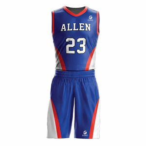 Camiseta de Baloncesto Personalizada sin Mangas con Cuello en V y Pantalones Cortos Deportivos con Logotipo Personalizado, Talla Grande, 100% Poliéster - Product Image 2