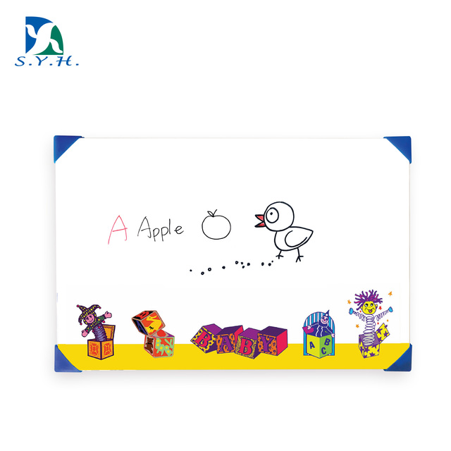 SYH Magnetic Kids Writing Board White 45x60cm Without Frame Sleek Design Durable Dry Erase Surface Model N3045D