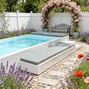 Bain à remous extérieur, spa, piscine, filtre et pompe pour piscine, éclairage extérieur pour piscine, piscine avec fenêtre en verre - Product Image 6