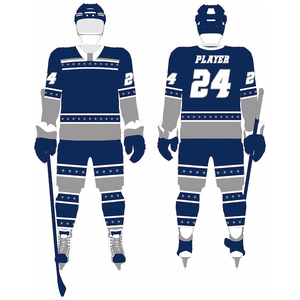 Conjunto de uniforme de hockey sobre hielo personalizado para hombre 100% poliéster transpirable de secado rápido a prueba de viento Jersey y pantalones cortos de hockey sobre hielo para hombre 2025 - Product Image 5