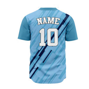 เสื้อเบสบอลแขนสั้นแบบเรียบง่ายคุณภาพสูง ปักลายได้ตามต้องการด้วยเทคนิคการระเหิดสี - Product Image 6