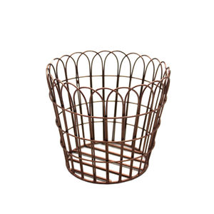 New Design Metal Iron <b>Basket</b> in Rectangle Shape Gold Finished for Tabletop Kitchenware <b>Vegetables</b> <b>Storage</b> <b>Basket</b> - Product Image 1