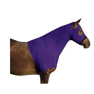 Capucha de caballo estirable Cobertura completa de barbilla a pecho | Sleek Fit Show Prep Hood para protección de abrigo - Product Image 1