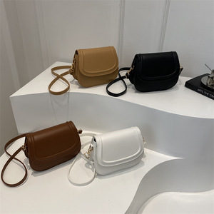 Bolso de Hombro de Verano para Mujer, Estilo Occidental Informal Retro, Color Sólido, Pequeño, Nueva Moda - Product Image 1