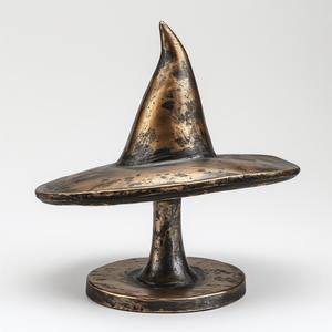 Escultura de calabaza de aluminio vintage, arte hecho a mano con esmalte de pátina, diseñado para acentos decorativos de lujo de Halloween - Product Image 5