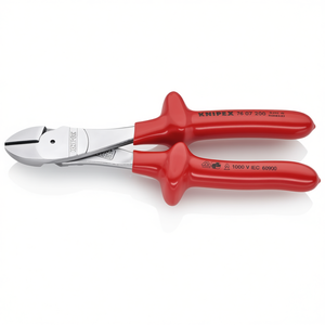 Alicates de Corte Diagonal de Alta Potencia Knipex con Certificación VDE, Mangos Cromados y Aislamiento por Inmersión - Product Image 2