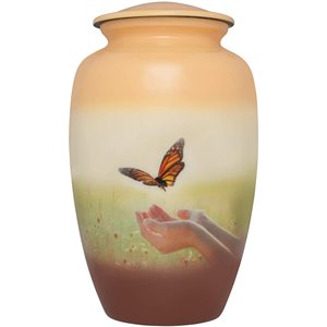 Urna de cremación hecha a mano para cenizas, urna de cremación con diseño impreso de Metal sólido, urnas funerarias de la mejor calidad, venta al por mayor, proveedor de urnas funerarias - Product Image 4