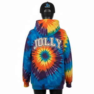 Sweat à capuche pour femme Premium 320 GSM, en molleton de coton doux, couleurs tie-dye vives, logo brodé personnalisé, coupe ajustée, lavage facile - Product Image 2