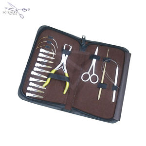 Kit d'outils de pose d'extensions capillaires personnalisé de haute qualité, comprenant ciseaux, pinces et outil de bouclage avec clips, idéal pour les salons de coiffure – Excellent rapport qualité-prix - Product Image 5