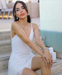 Robe de soirée sur mesure, couleur personnalisée, 116, entièrement ornée de perles, travail manuel, taille naturelle de luxe pour les fêtes de mariage - Product Image 4