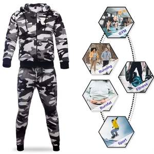 Venta caliente de moda Slim Fit hombres chándal ropa de entrenamiento cómodo cremallera hombres chándal - Product Image 5