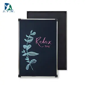 Magnetic chalk writing blackboard for wedding signs wall decor with aluminum frame