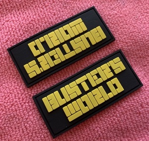 Wholesale Factory Price High Quality USA Custom Design Embossed Logo Rectangle Silicone Rubber <b>Band</b> Labels PVC Patches for <b>Hat</b> - Product Image 5