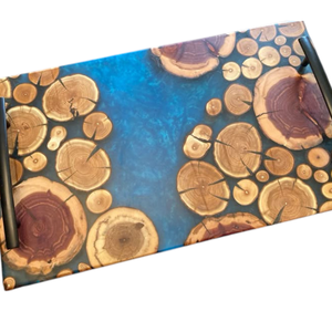 Planche à découper en bois et résine époxy faite à la main décor de cuisine usine OEM Vietnam - Product Image 6