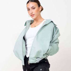 Otoño nuevo logotipo personalizado ropa al aire libre Casual Streetwear chaqueta de bombardero para hombres 2024 - Product Image 2