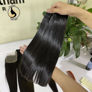 Extensiones de cabello humano liso, mechones de Color Natural, calidad superior, 100% cutículas - Product Image 4