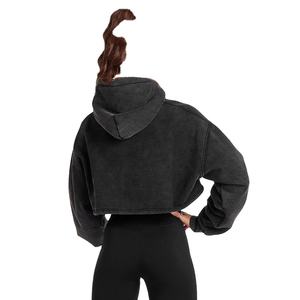 Sudadera con Capucha Corta Extra Grande para Mujer, Diseño Nuevo, Sudadera con Capucha Corta para Chicas, Sudadera con Capucha Extra Grande 100% Algodón - Product Image 5