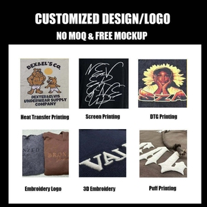 Fabricante de Algodón, Personalizado con Relieve, 26 Colores, 300 Gramos, Mezclas, Sin Forro, Estilo Holgado, para Hombre, Invierno, Alta Calidad - Product Image 2