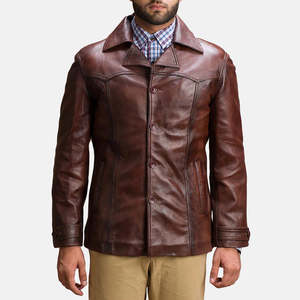 Chaqueta de Cuero Vacuno de Alta Calidad para Hombre, Cuello Alto Personalizado, Estilo Urbano, 100% Cuero, Personalizable - Product Image 6