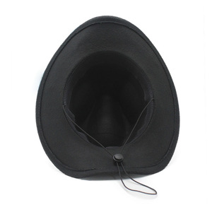Nuevos sombreros de vaquero de cuero al aire libre para hombres de vaquero occidental personalizados Sombreros de vaquero en cuero genuino Sombreros de moda al por mayor - Product Image 6