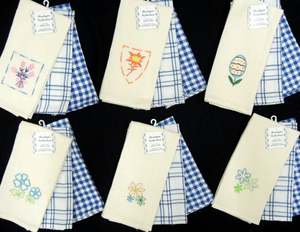 Personalizado al por mayor toalla de cocina Diseño tela marca regalo 100% algodón embalaje logotipo bordado a granel fabricante - Product Image 2