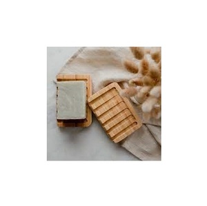 Soporte de madera para jabón hecho a mano, caja de madera Natural ecológica, bandeja, contenedor para baño y cocina - Product Image 6