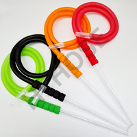 Tuyau de chicha jetable de qualité supérieure avec poignée en mousse, en polystyrène et polyéthylène, longueur 1,6-1,8 m, couleur personnalisée, moulé