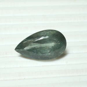 Piedra Preciosa Suelta de Aguamarina Natural Facetada en Forma de Pera para Joyería, Corte Moss Aqua - Product Image 1