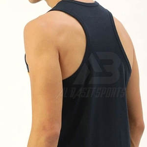 Hecho en alta calidad Made Low Moq Men Tank Top Mejor venta Slim Fit Fitness Wear Men Tank Top - Product Image 5