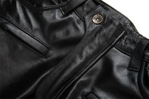 Wholesale men motorbike leather pants custom <b>motorcycle</b> riding pants durable <b>protective</b> racing <b>gear</b> <b>motorcycle</b> leather pants - Product Image 4