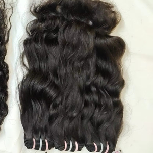 Vente en gros d'extensions de cheveux Remy indiens vierges à cuticules alignées à 100% mèches naturelles droites à double trame - Product Image 1
